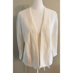 NWT J McLaughlin Ribbed Lightweight Knit Open Cardigan Sweater Size S